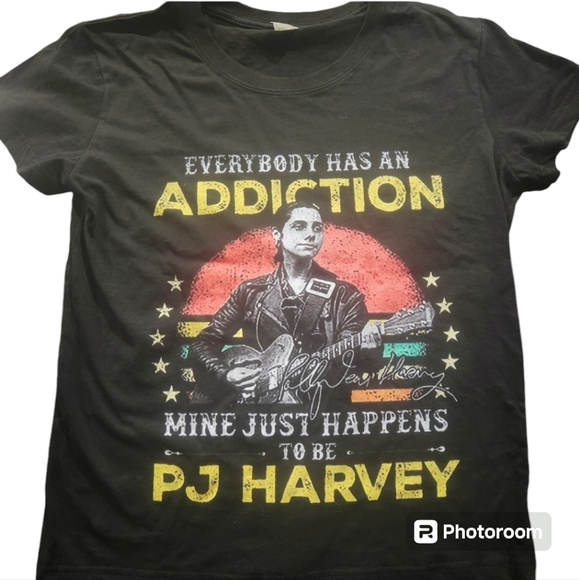 PJ Harvey women's medium band t shirt black - Picture 3 of 3